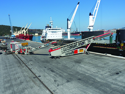 ABHS Ship Loading - up to 2,000 cubic yards per hour in a single system